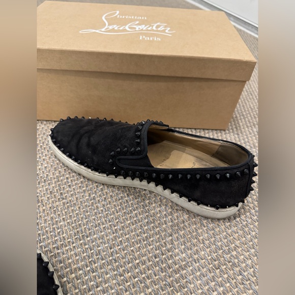 Fullset Christian Louboutin Spiked Pik Boat Slip-On Loafers Sneakers Suede main image 9